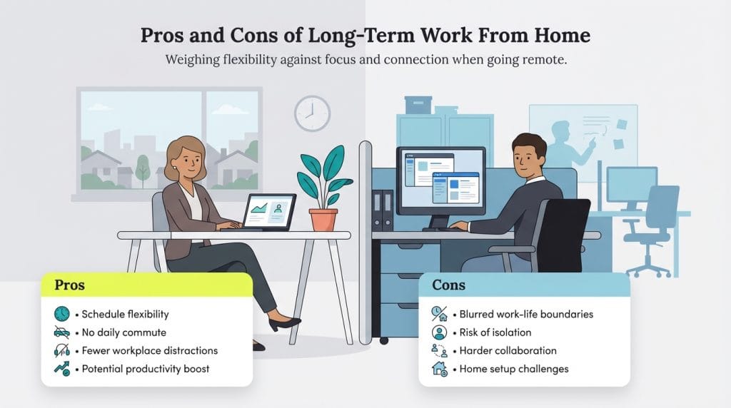 Pros and cons of WFH