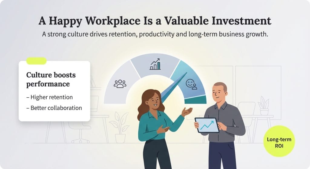 happy workplace graphic