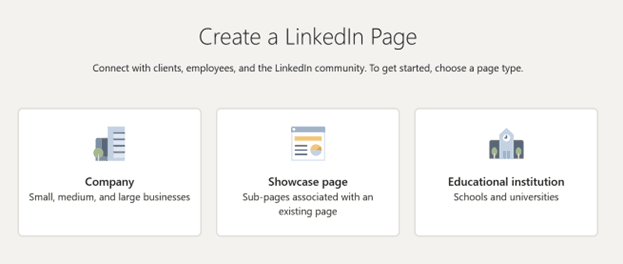create a linkedin page