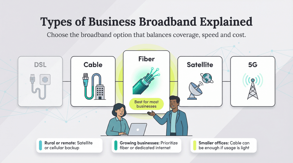 Types of business broadband