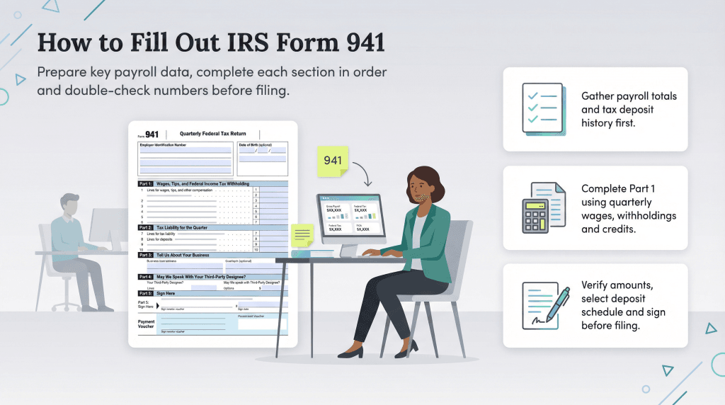 How to Use Form 941 to Pay Quarterly Payroll Taxes