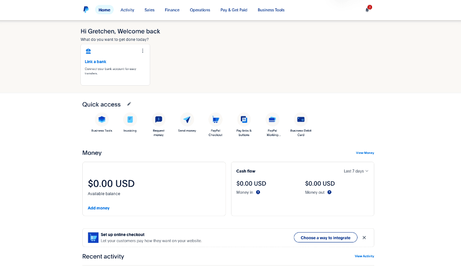 PayPal create an invoice