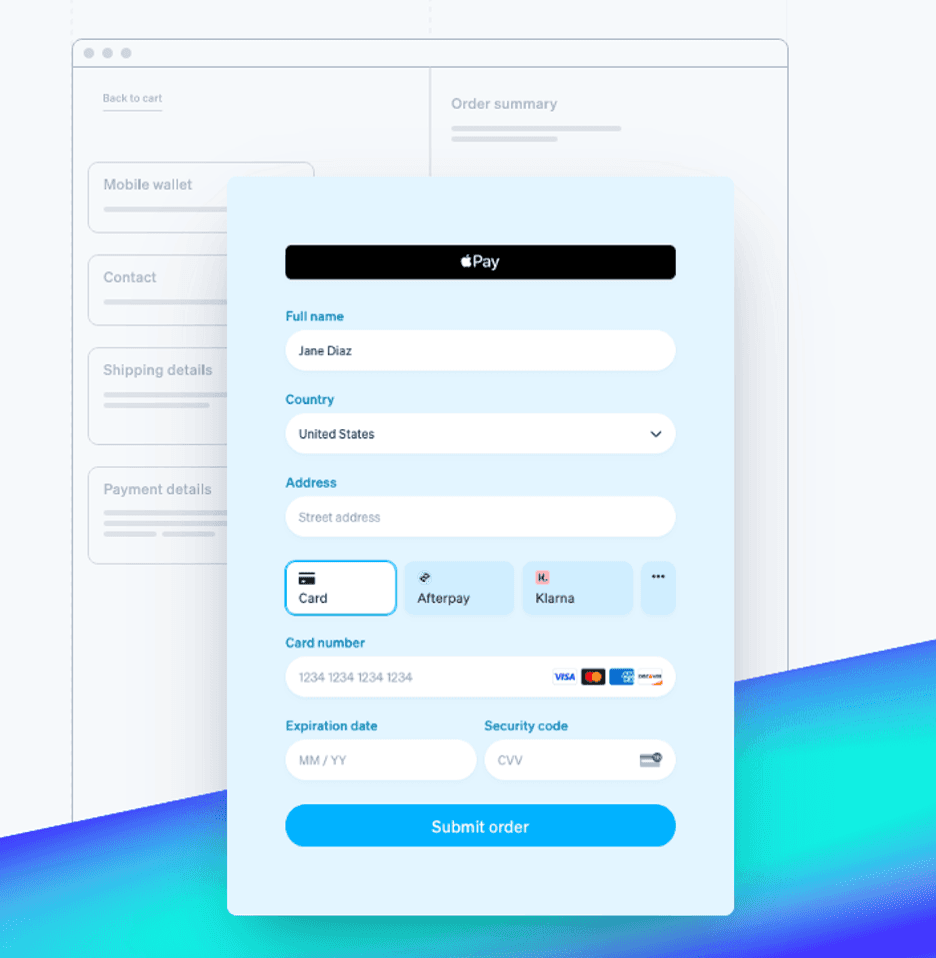 Stripe custom UI