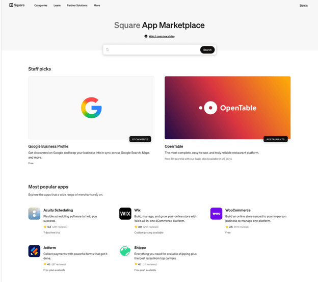 google app marketplace