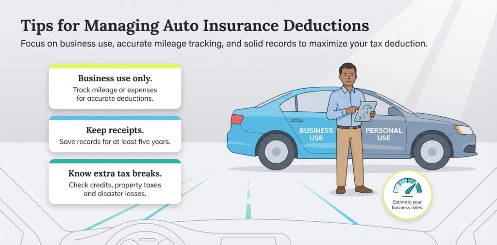 Tips for managing auto insurance deductions