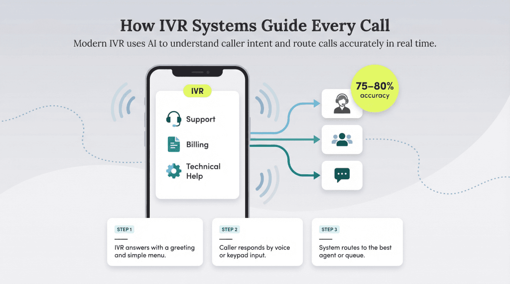 how IVR guides calls