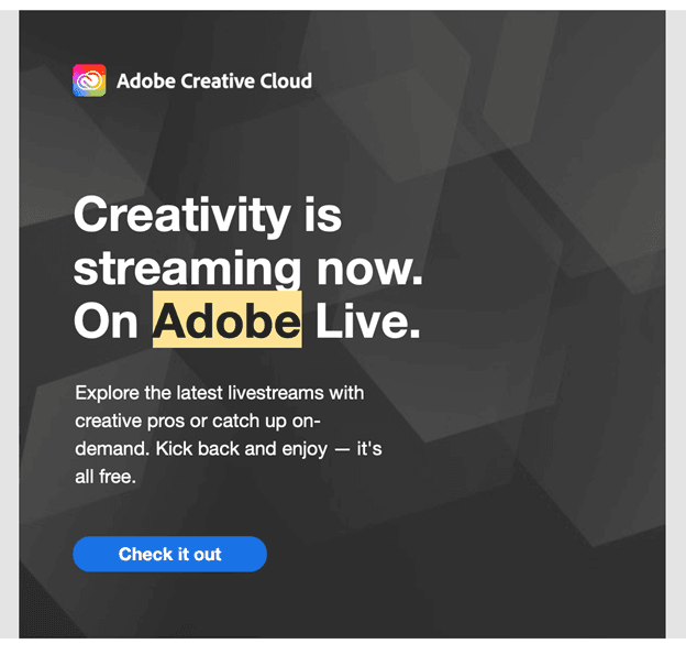 Adobe email campaign