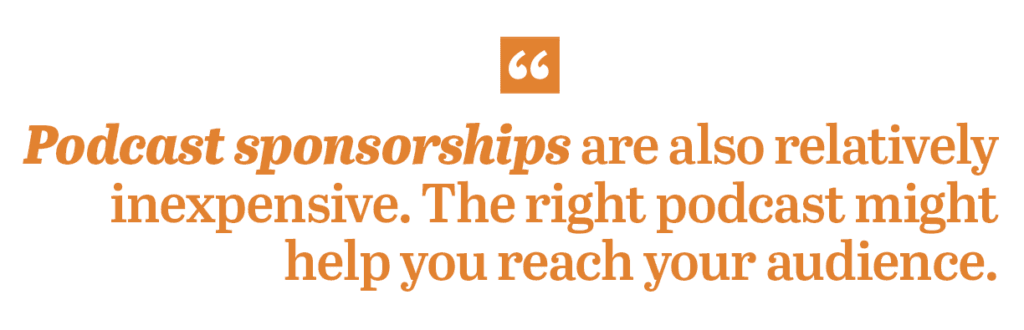 podcast sponsorship quote