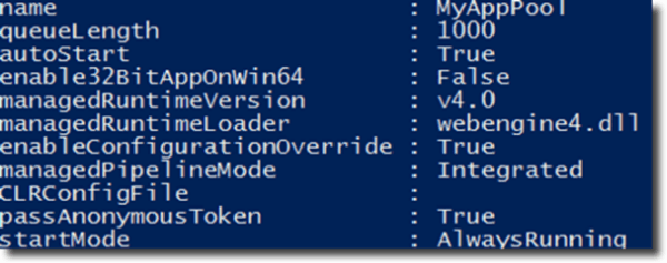 IIS application example