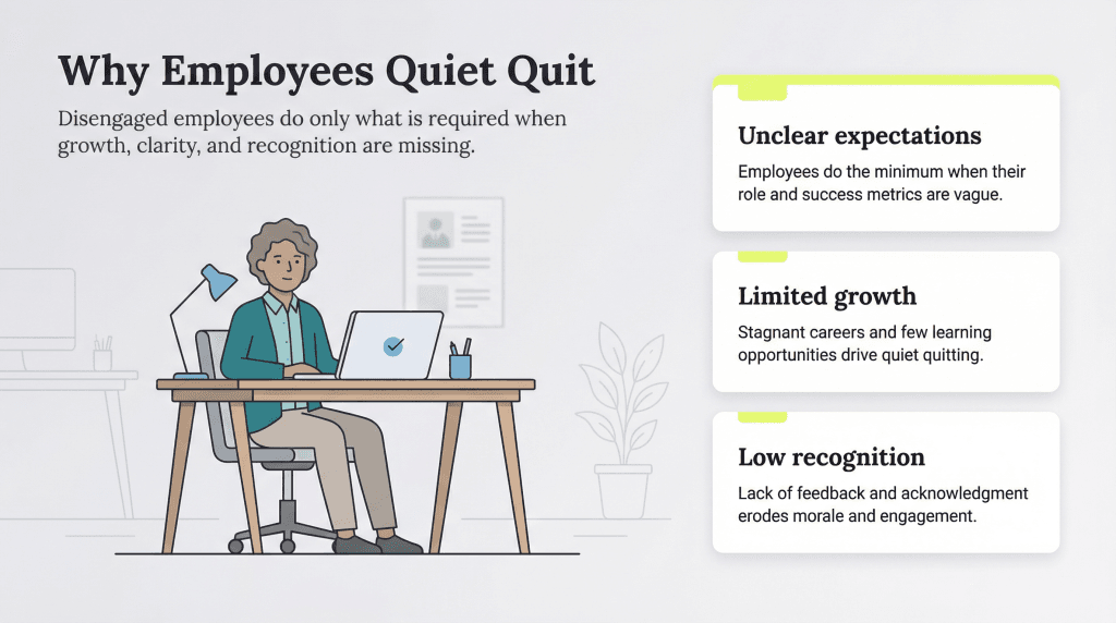 why employees quiet quit