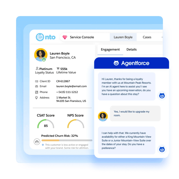 Agentforce console