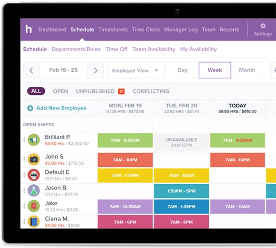 Brilliant labor scheduler