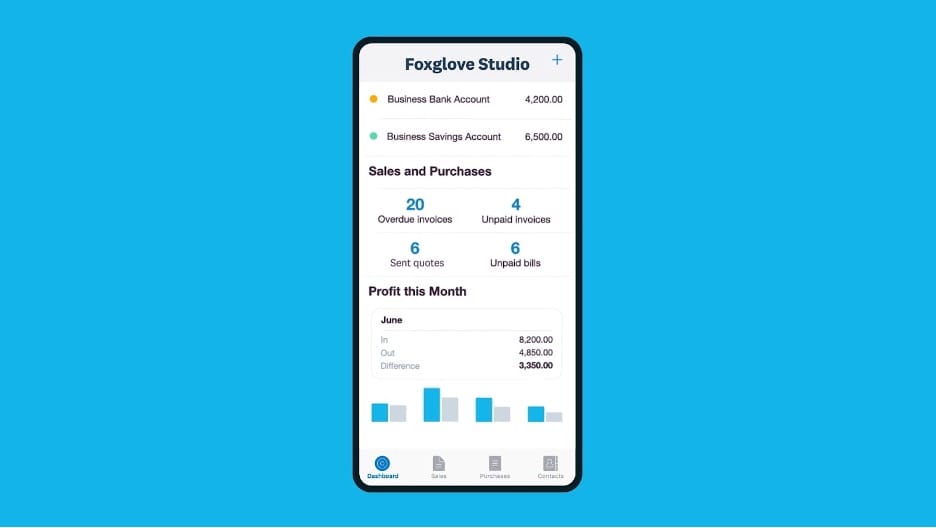 Xero mobile app