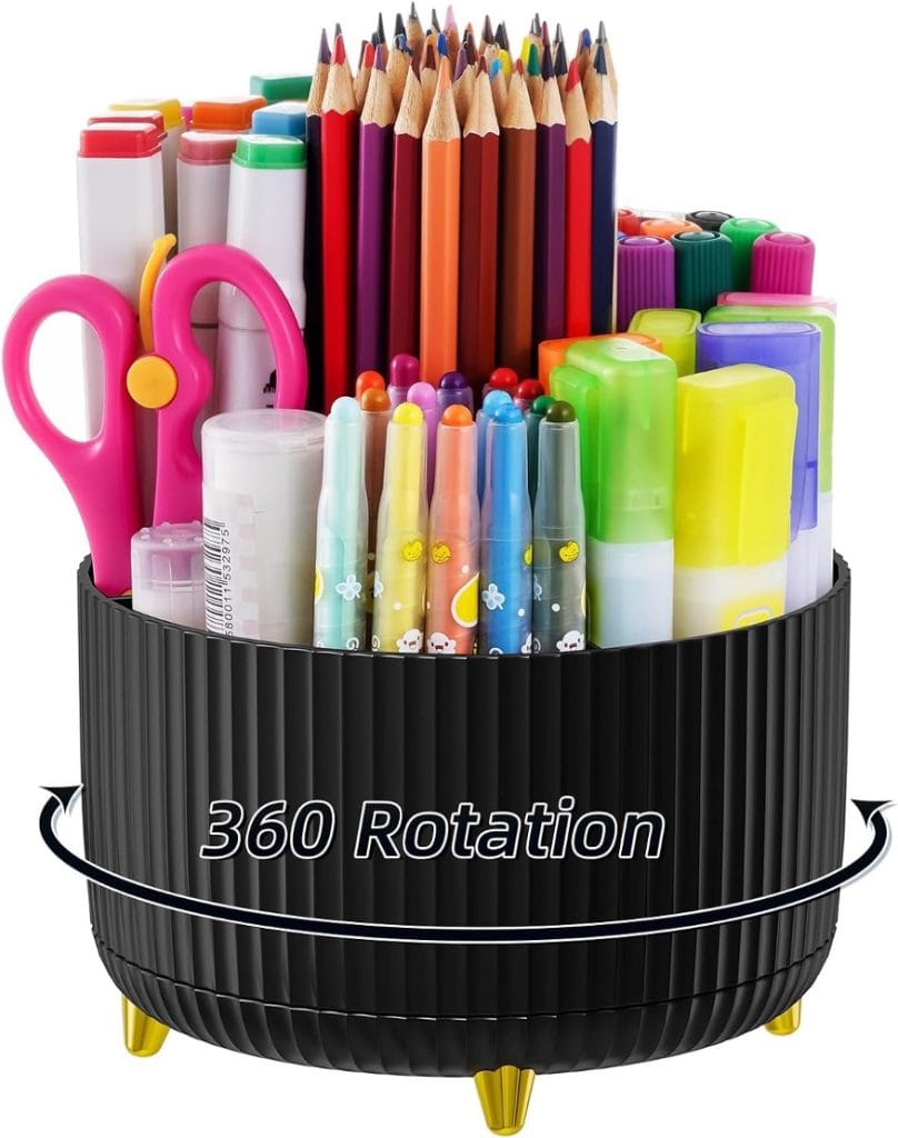 Rotating pen holder