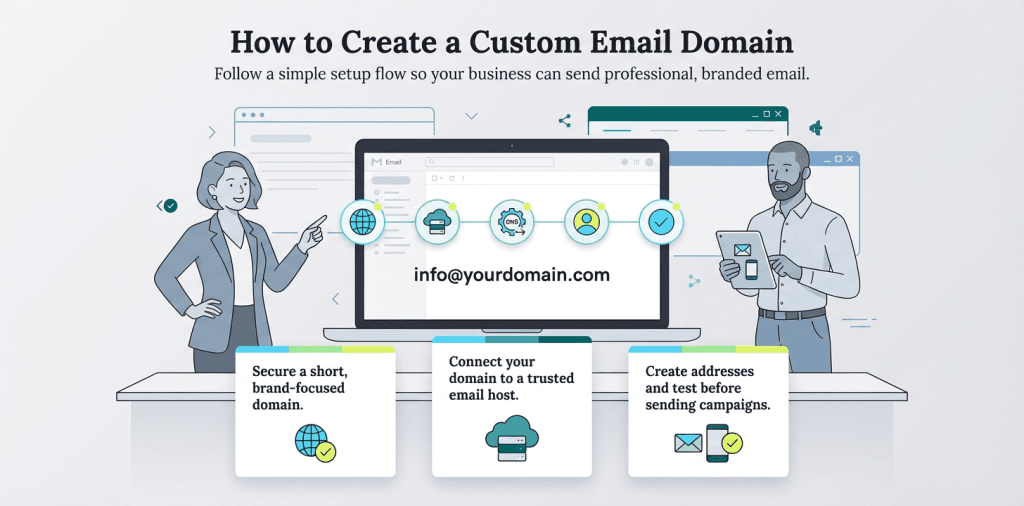 custom email domain graphic