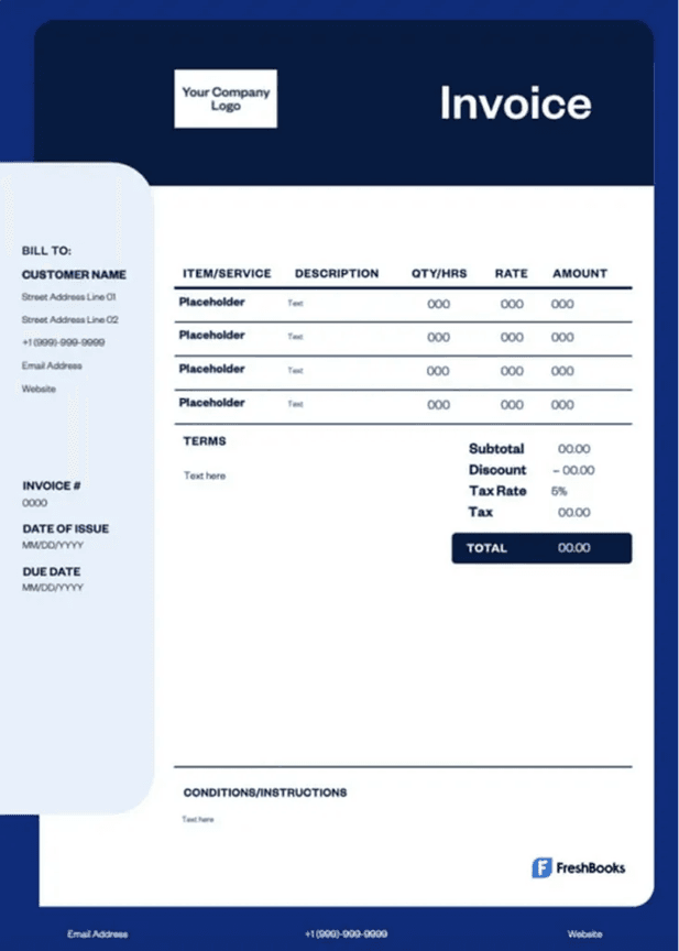 freshbooks invoice