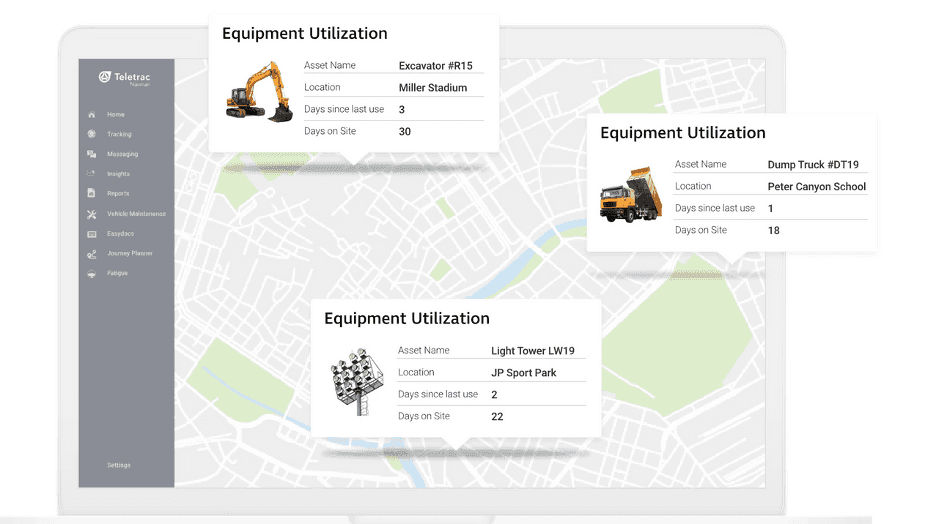 Teletrac Navman dashboard