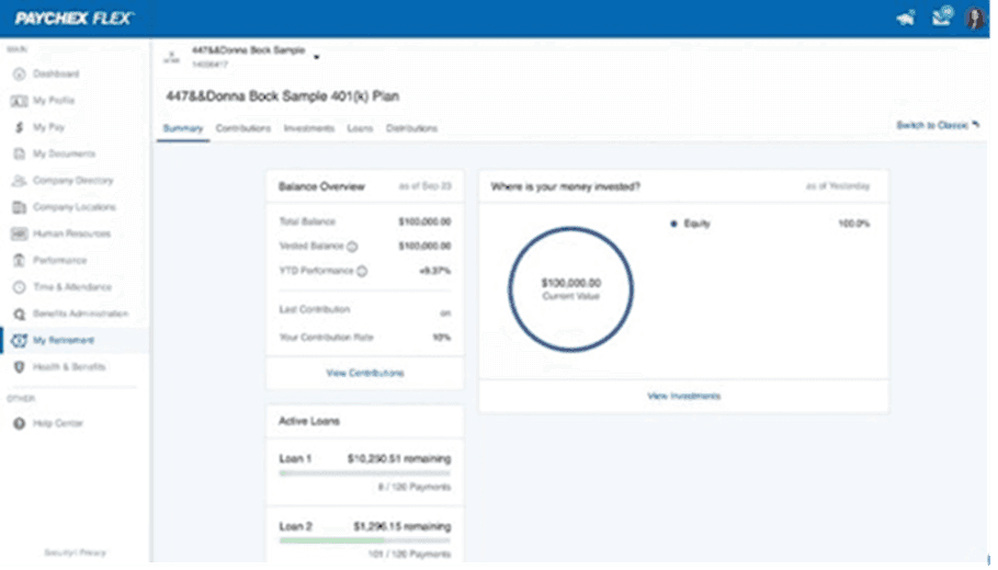 Paychex Flex account