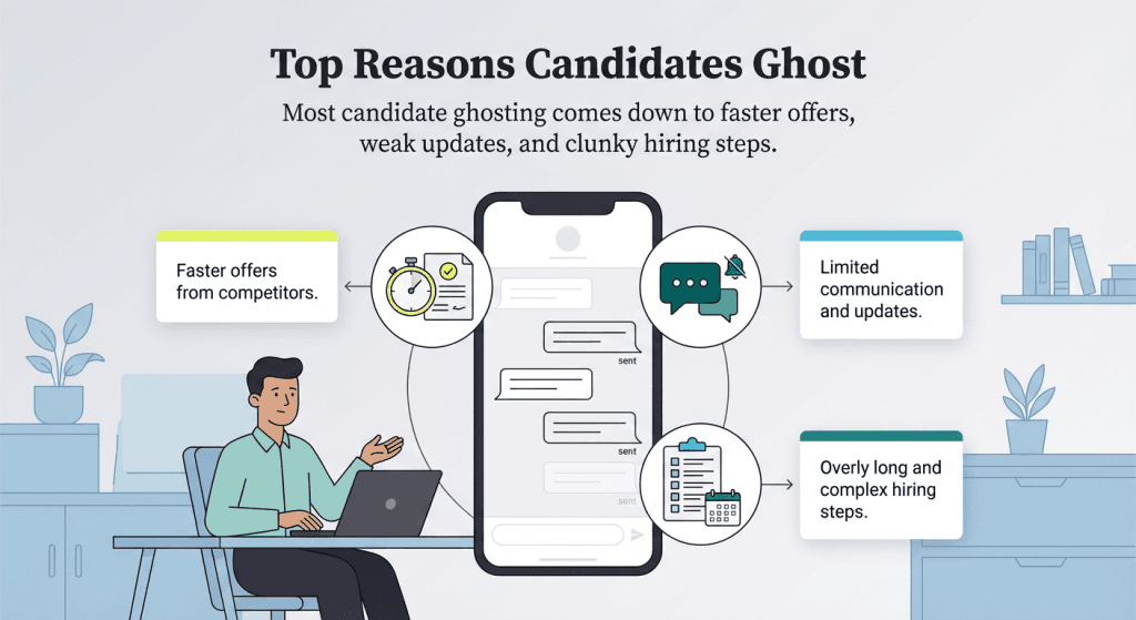 Reasons candidates ghost graphic
