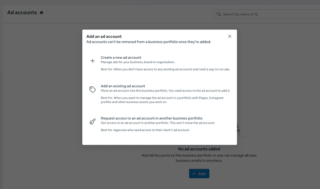 meta add new user account