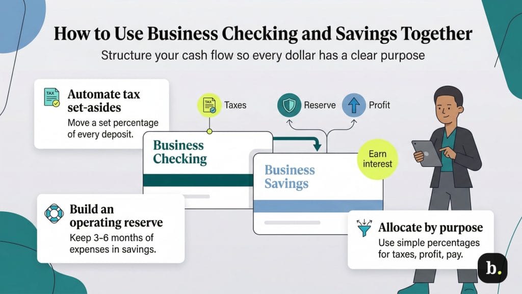 using checking and savings accounts together