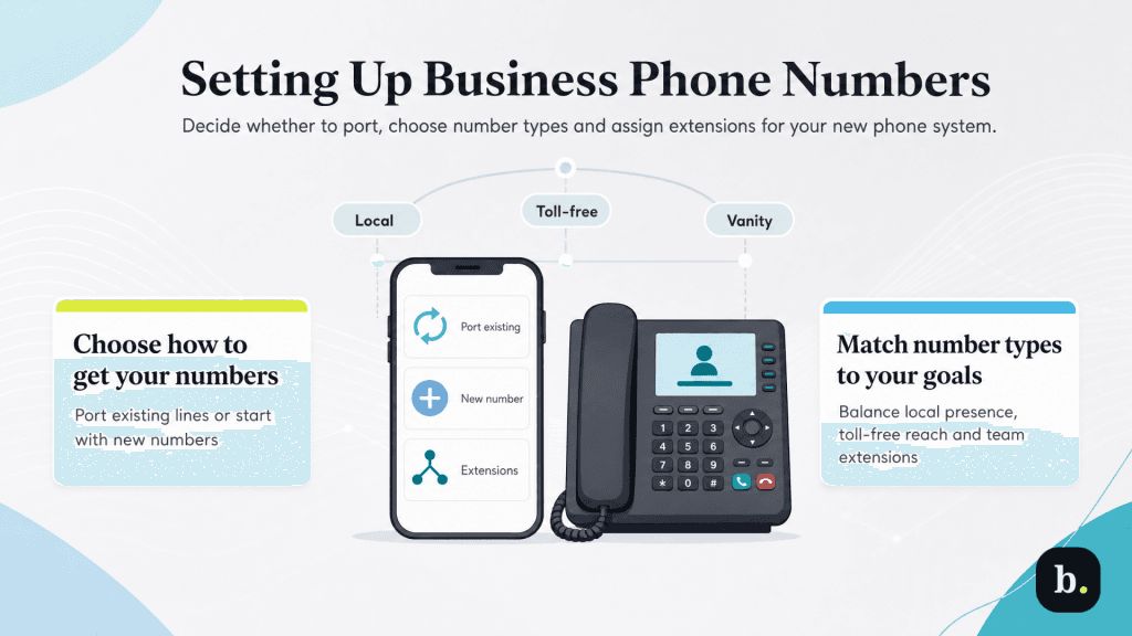 Setting up business phone numbers