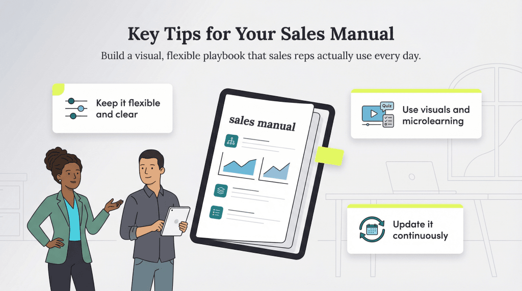 sales manual tips