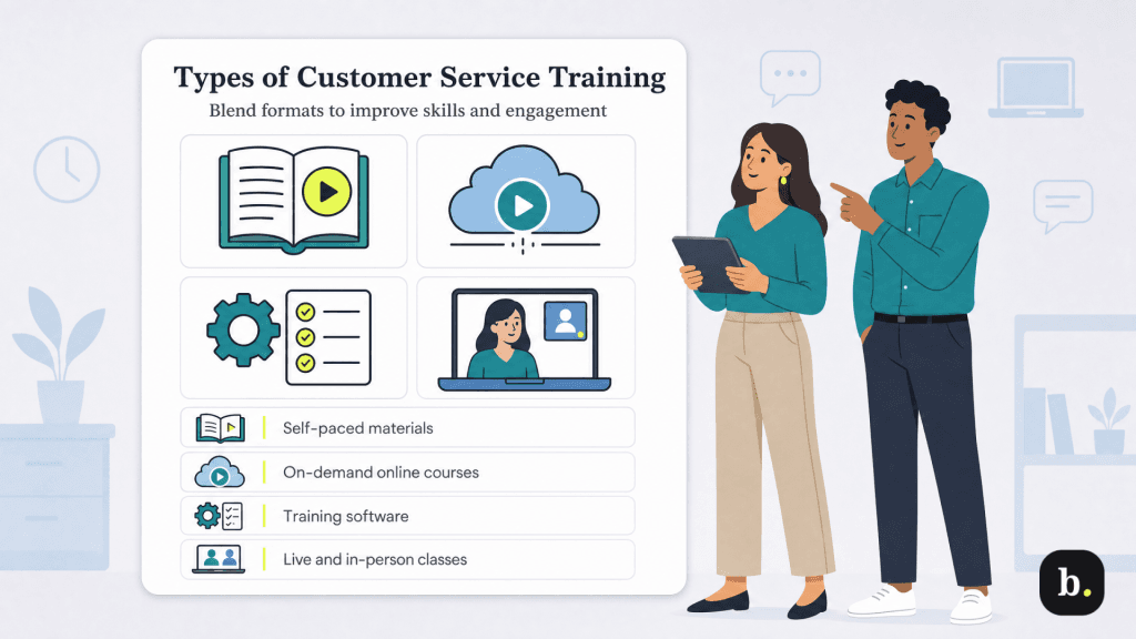 types of customer service training