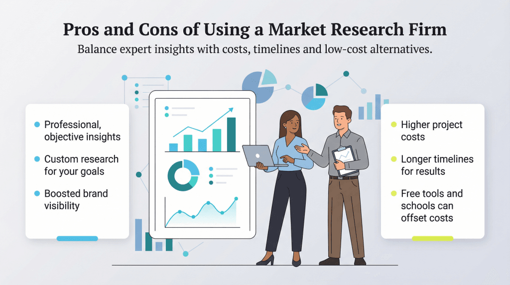 pros and cons of a market research firm