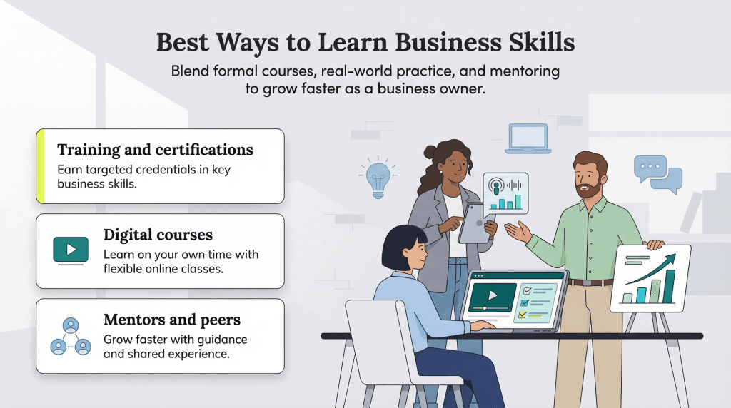 ways to grow business skills