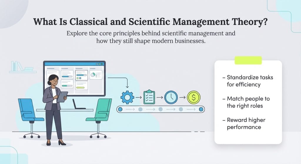 Scientific mgmt theory graphic