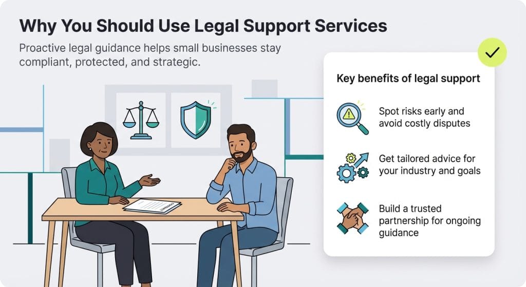 legal support benefits graphic