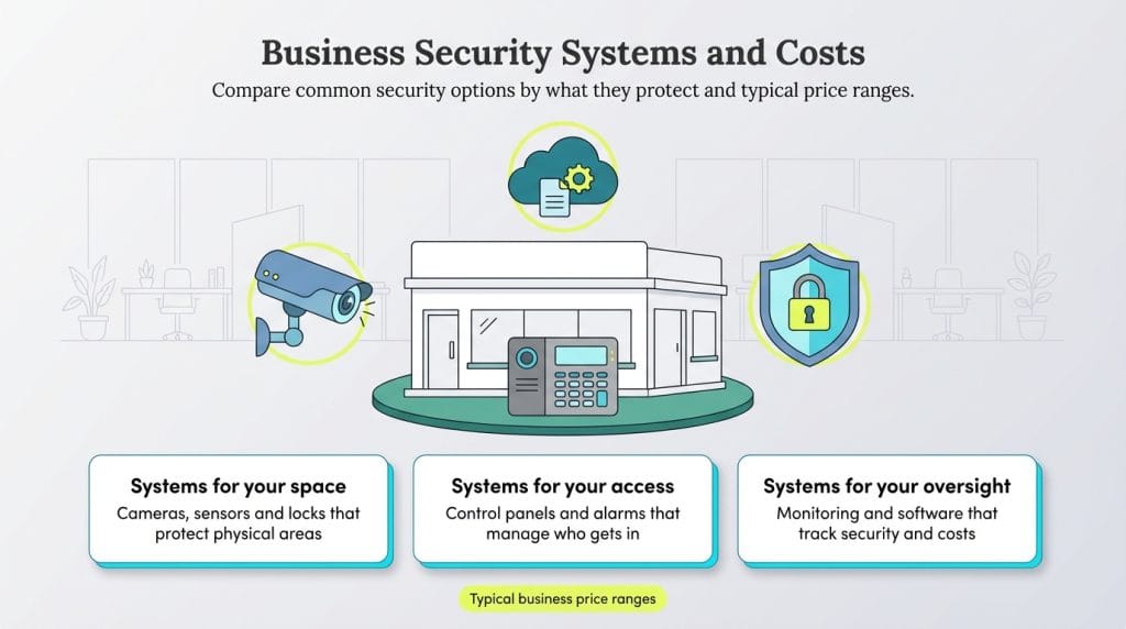 business security system costs