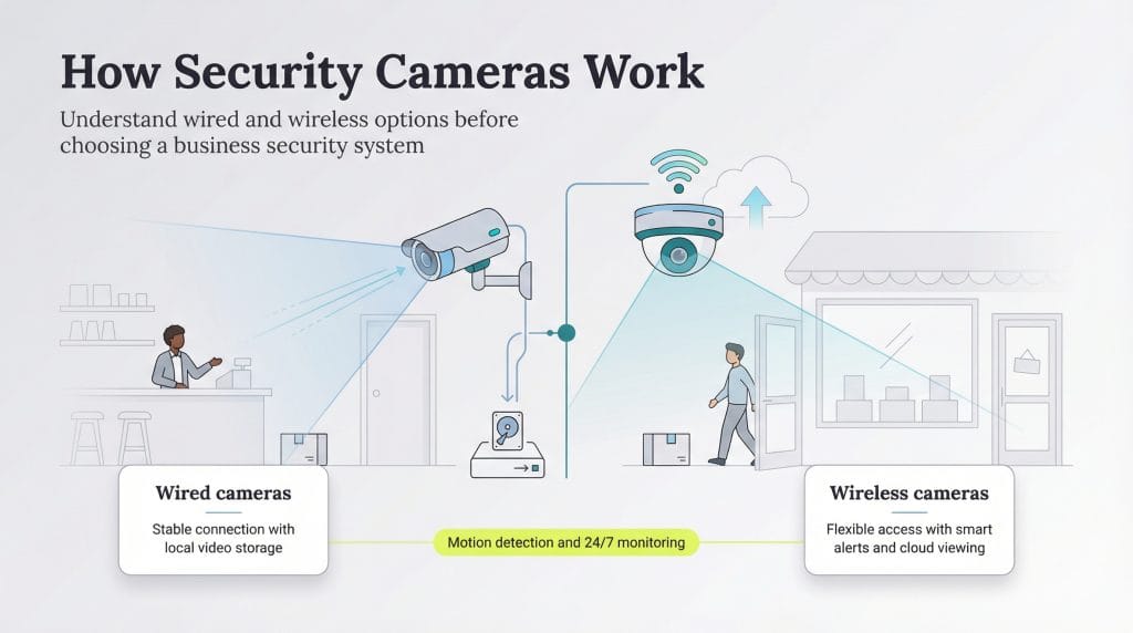 how security cameras work