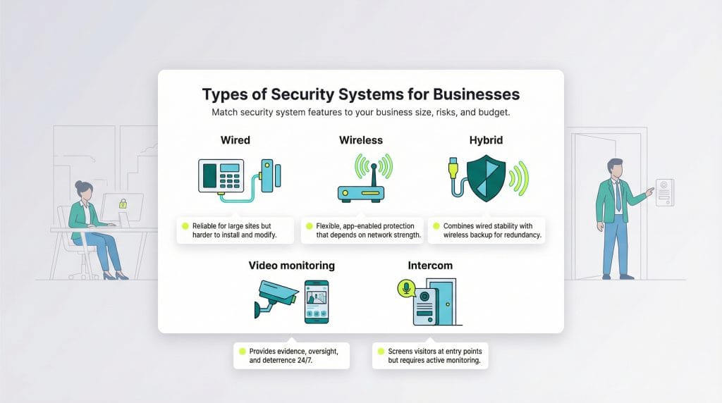 types of business security systems