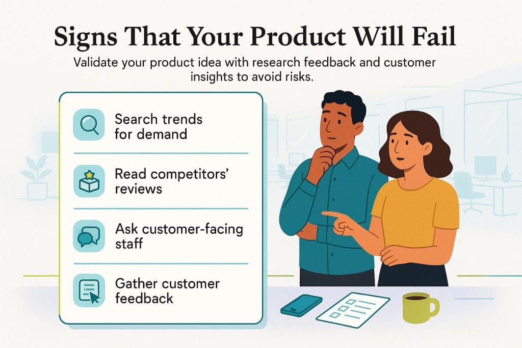 Signs a product will fail graphic