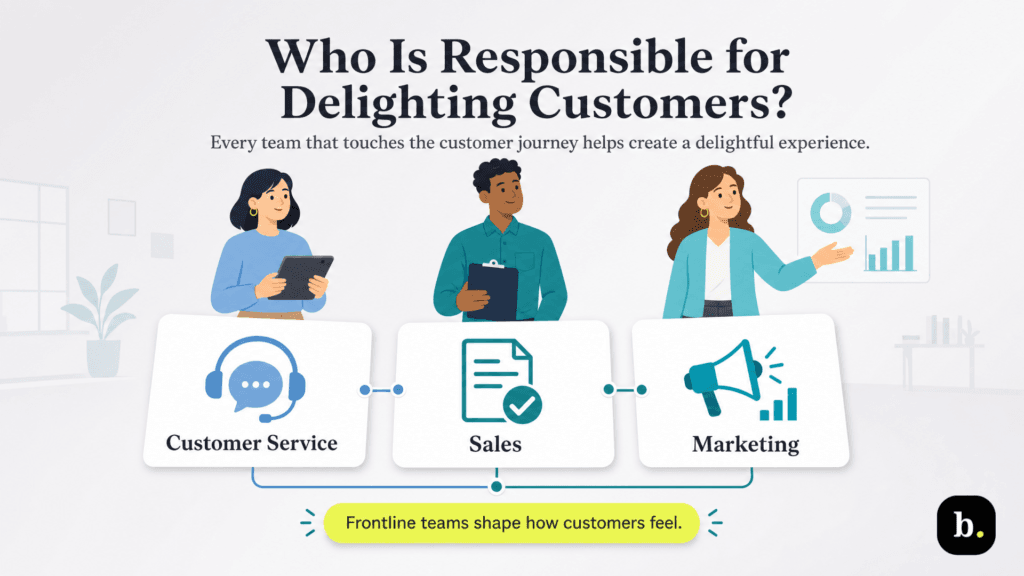 who is responsible for delighting customers