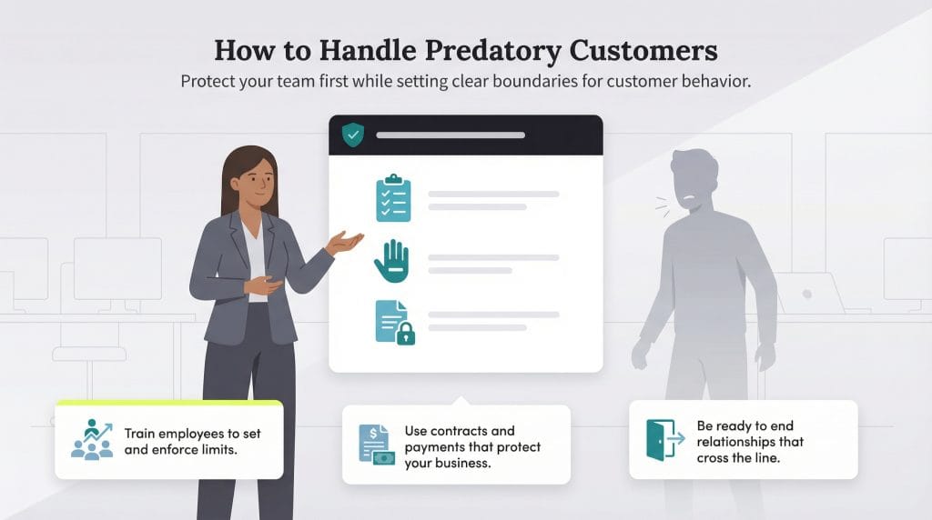 how to handle predatory customers