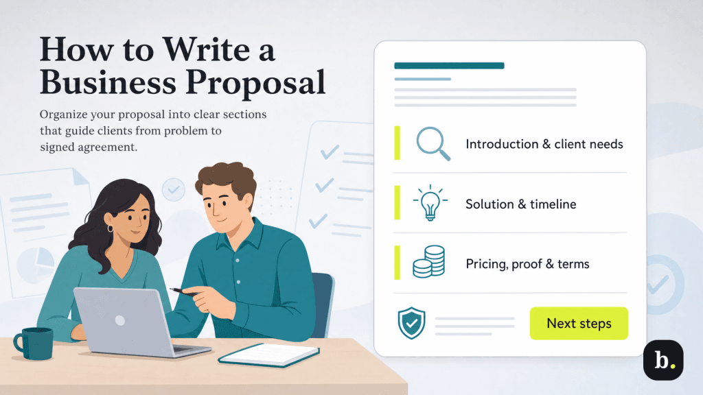 how to write a business proposal