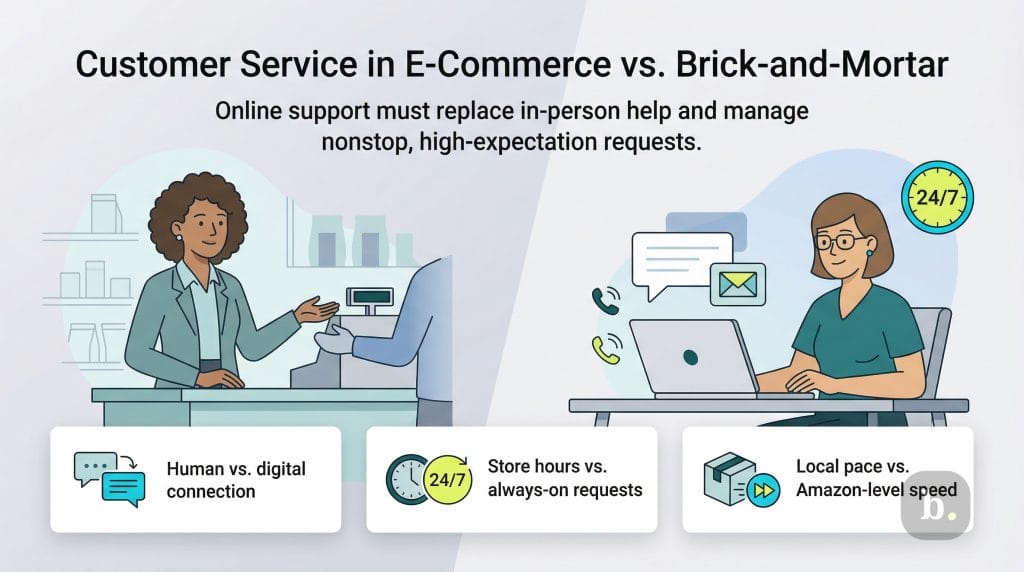e-commerce vs. brick-and-mortar