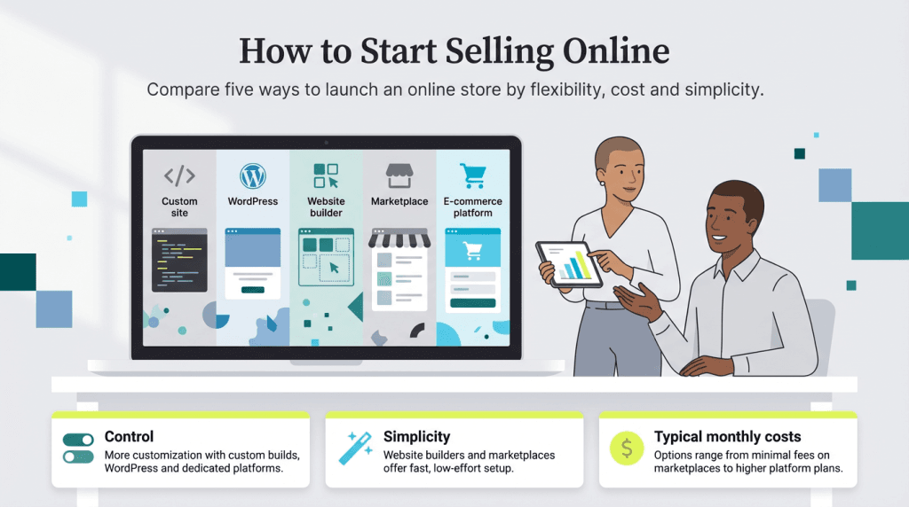 selling online graphic