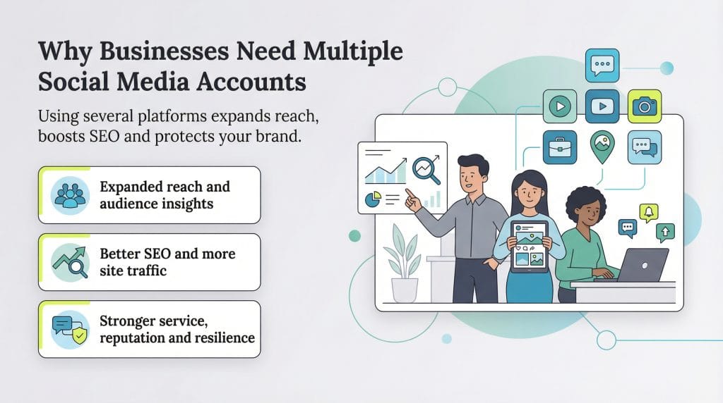 why businesses need multiple social media accounts