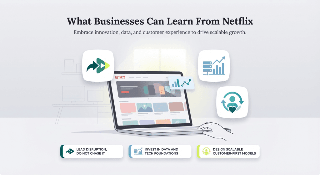 what businesses can learn from netflix graphic