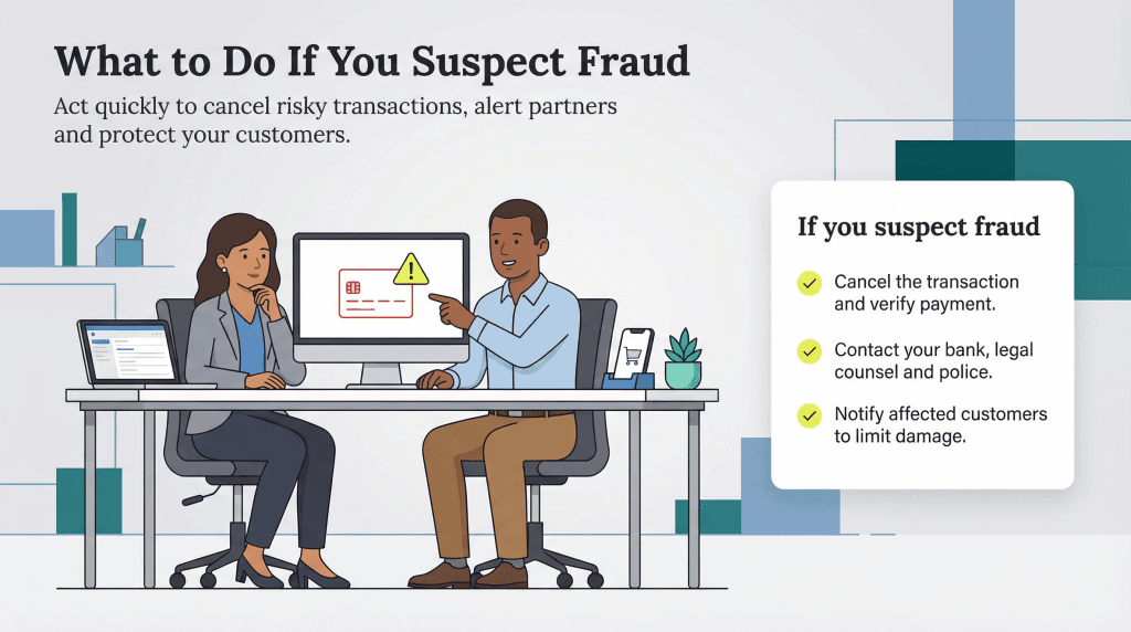 what to do if you suspect fraud