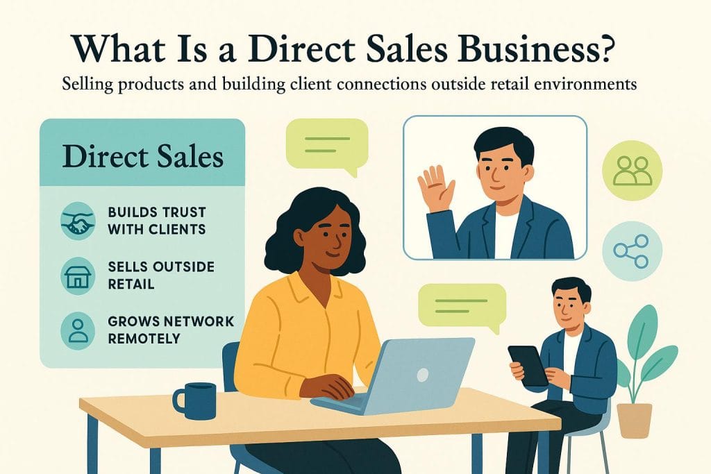 Direct sales business graphic