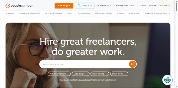 peopleperhour homepage