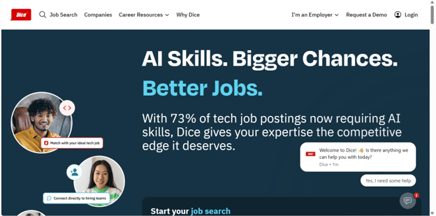 dice homepage