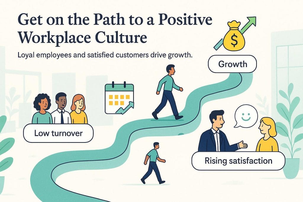 Positive workplace culture graphic