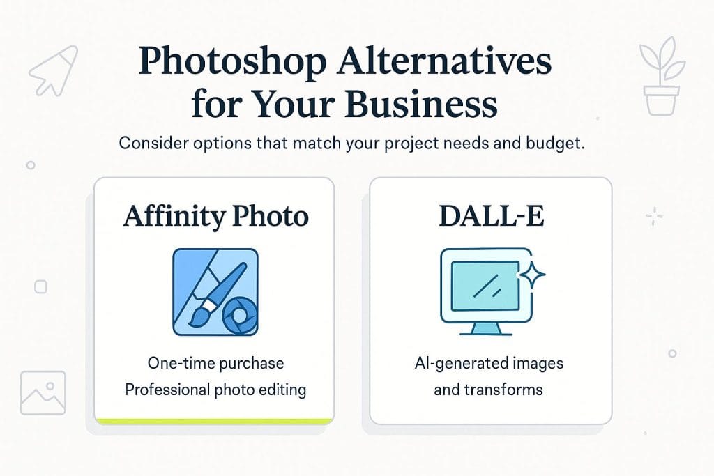Photoshop alternatives graphic