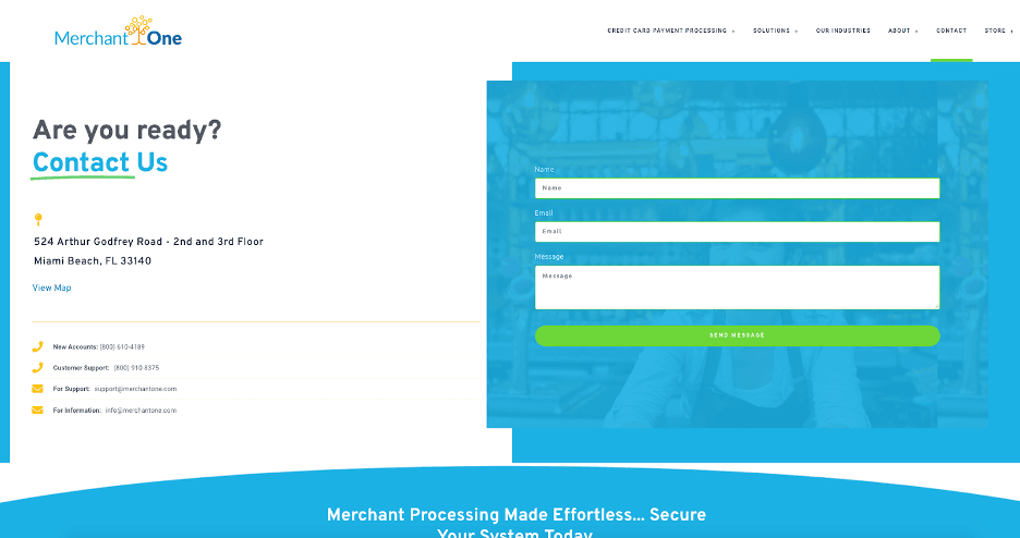 Merchant One support